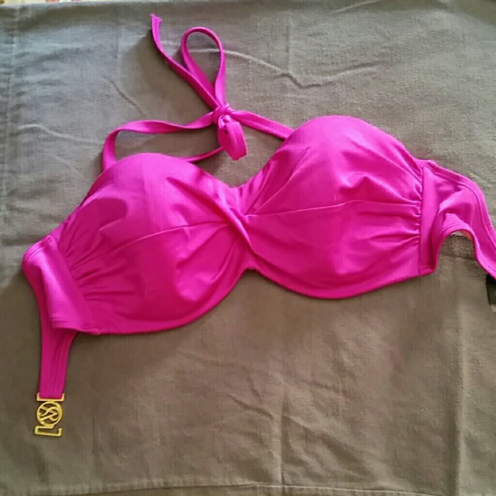 Victoria's Secret Bandeau Purple Twist Bikini Top